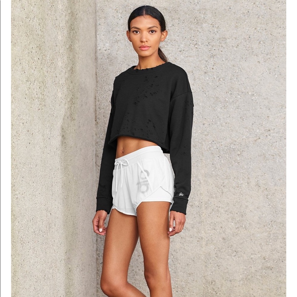 Alo The Crew Distressed Pullover